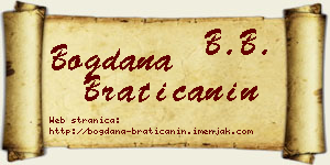 Bogdana Bratičanin vizit kartica